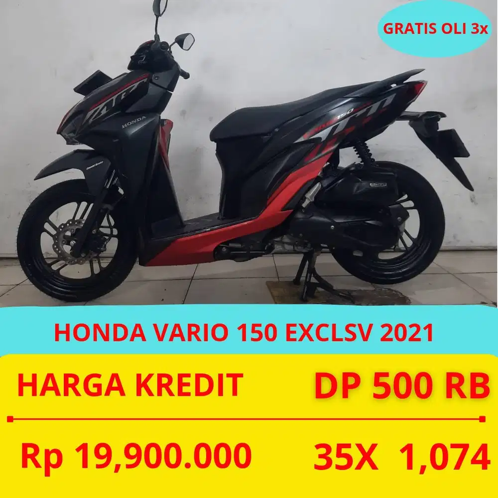 PROMO SUKSES MOTOR HONDA VARIO 150 EXCLSY 2021 DP MURAH 500 RIBU GUYSS