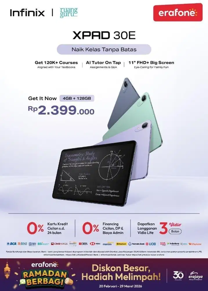 Xpad 30e Lte Ram 4 GB Rom 128 GB