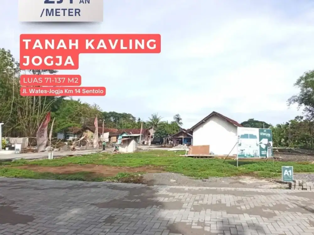 TANAH STRATEGIS JOGJA HANYA 100 JUTAAN DI SENTOLO KULONPROGO