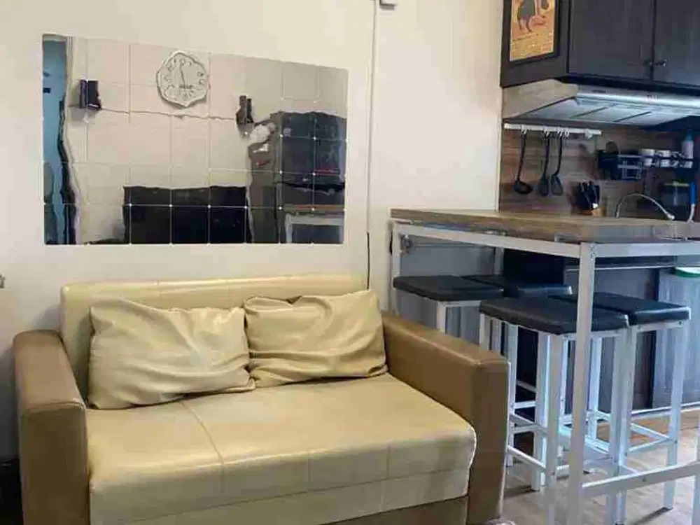 apartemen bassura 2 kamar furnished ada water heater