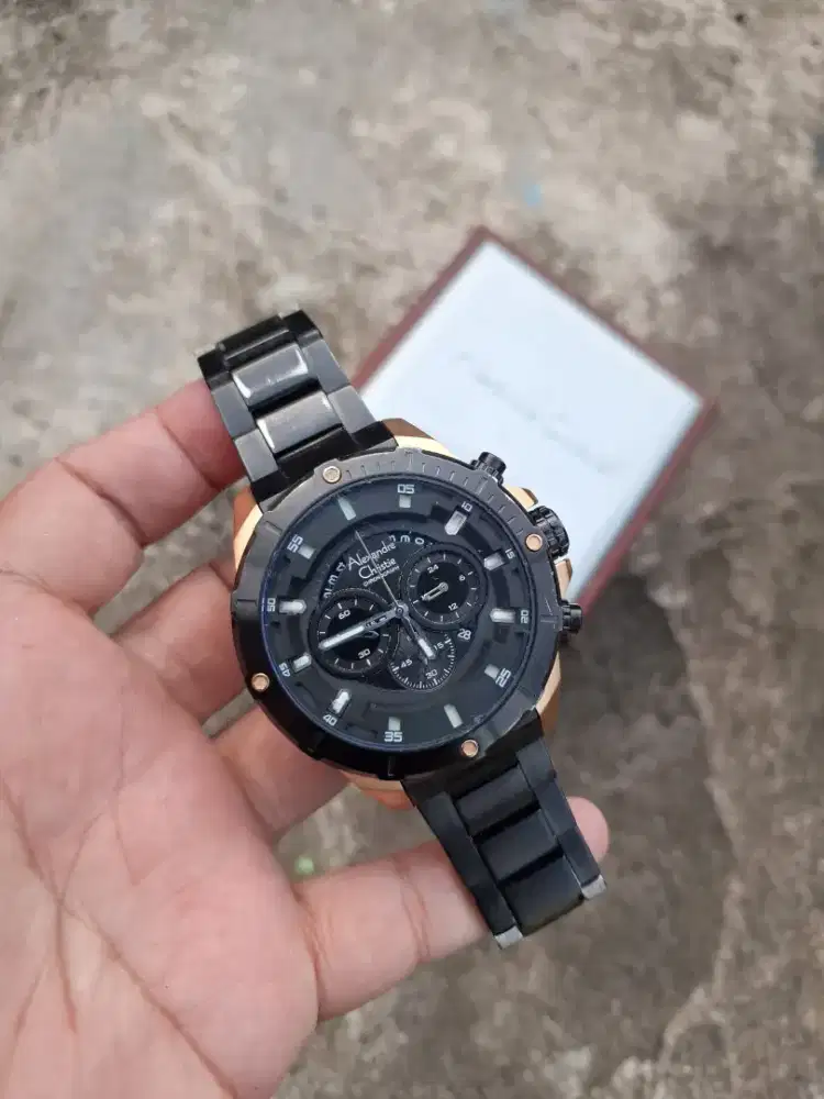 Jam tangan alexandre christie rantao rosegold jam aja tanpa box