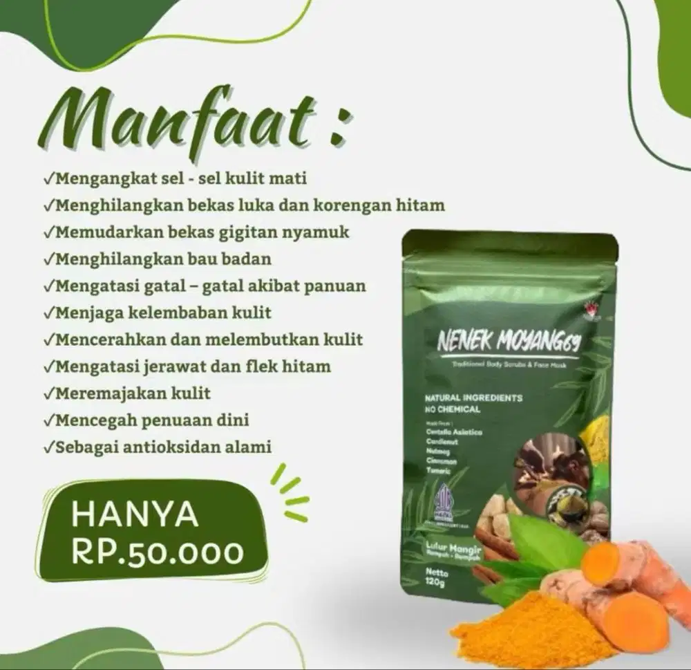 MASKER WAJAH REMPAH NENEKMOYANG69 15gr