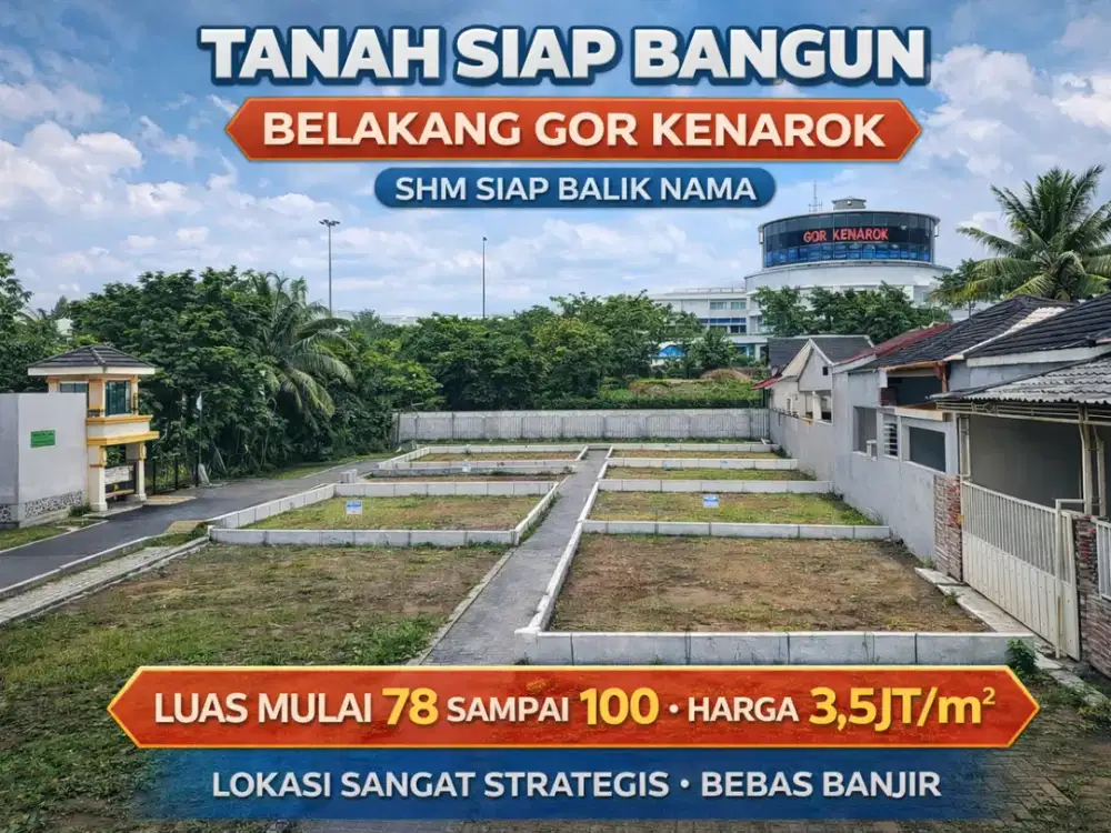 Dijual tanah siap bangun di kawasan berkembang Kedungkandang.