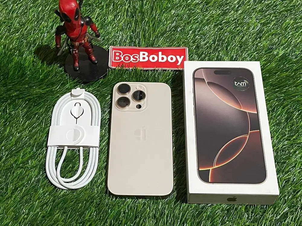 iPhone 16 pro desert titanium garansi resmi ibox 11 bulan lebih