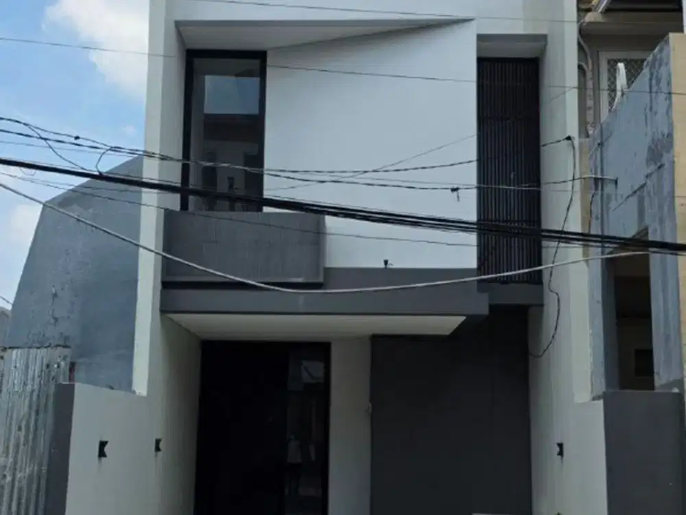 Rumah Dharmahusada Mas NEW MINIMALIS carport 2, row 4 mobil