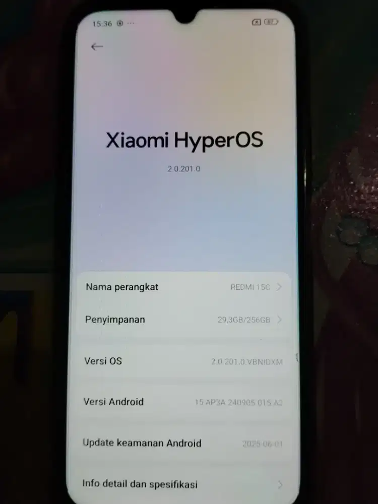 Redmi 15C RAM 8 seken