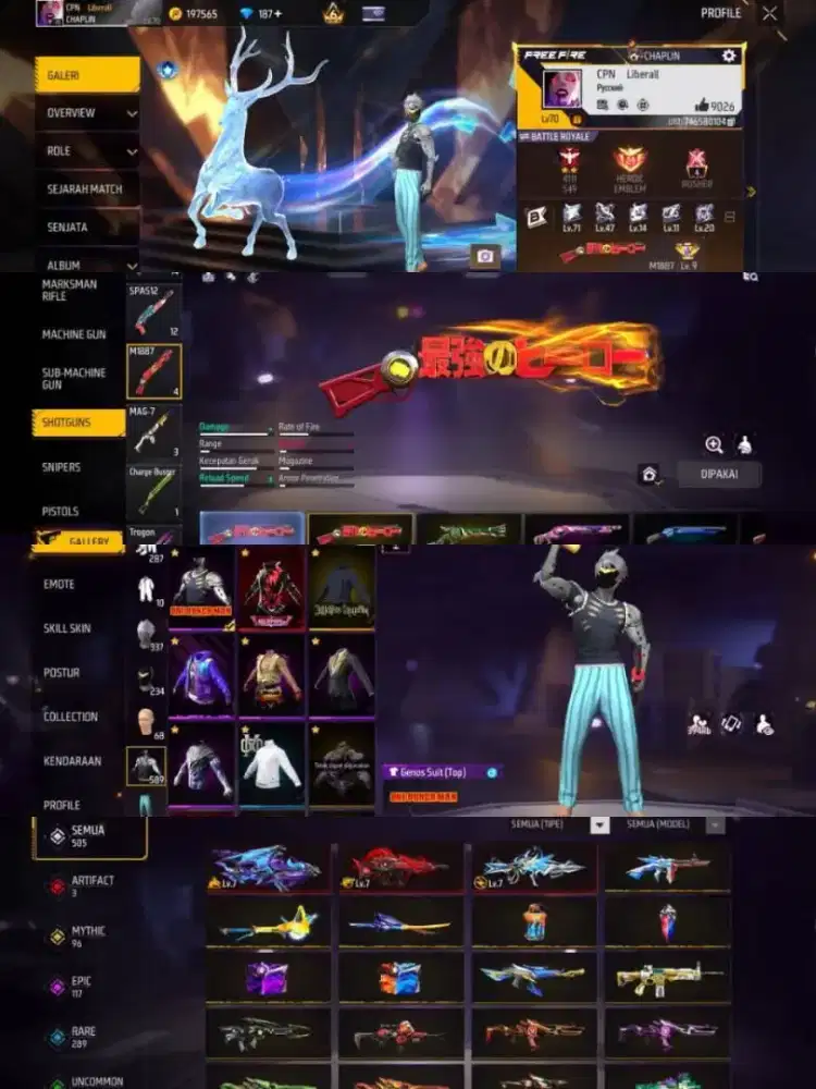 Jual akun ff aman dan terpercaya