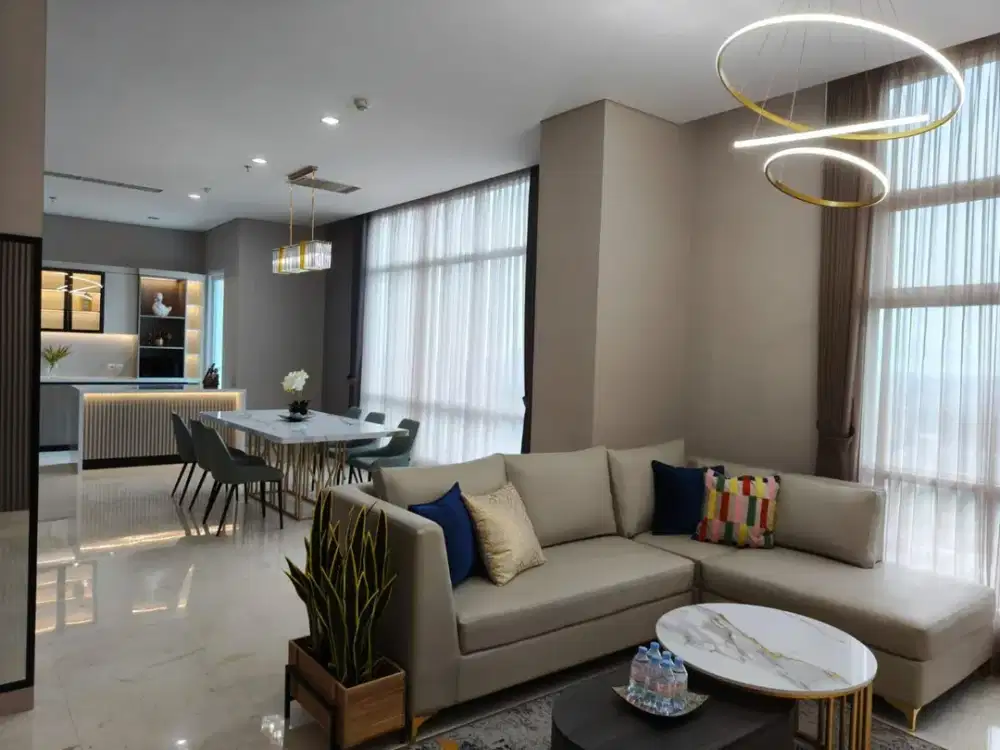 Apartement Grand Sungkono Lagoon 3BR Baru Furnished Siap Huni