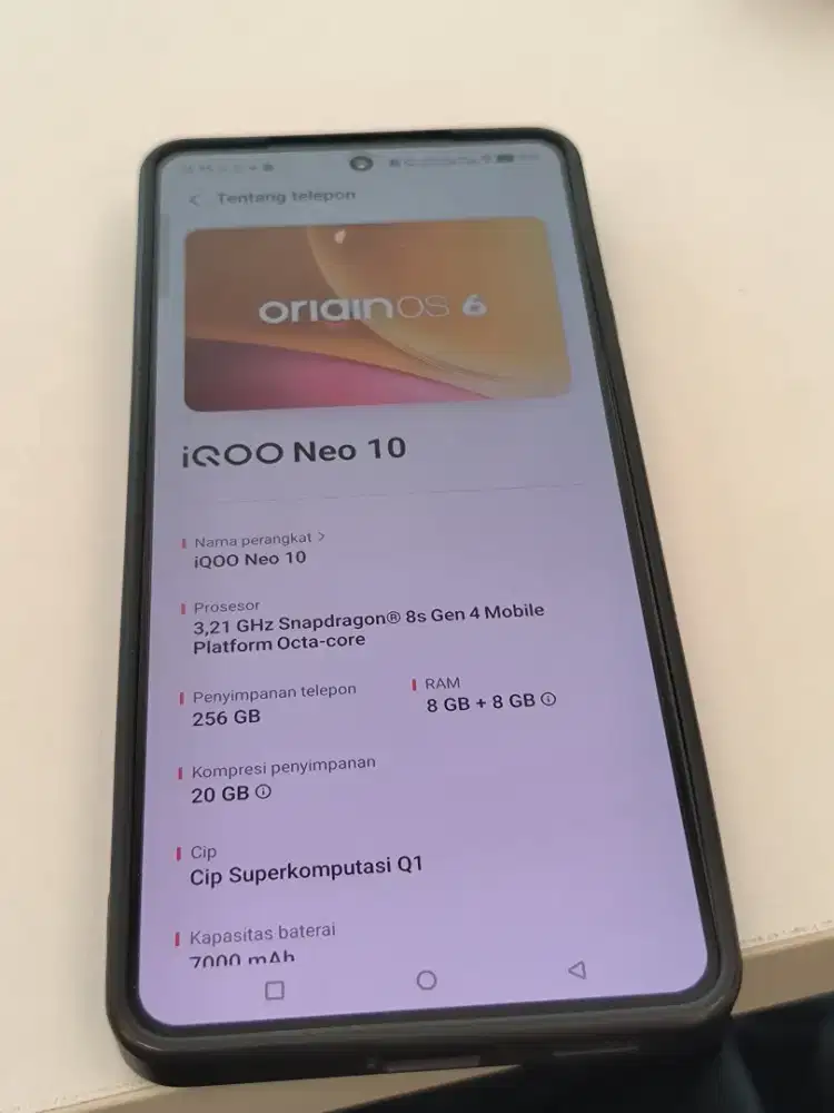 Iqoo Neo 10 Black Garansi Panjang
