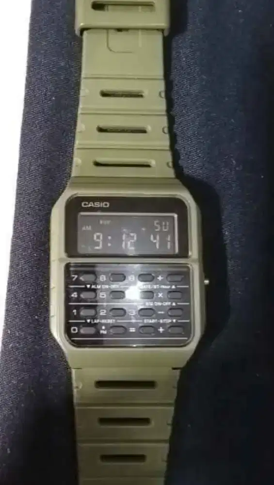Casio calculator hijau original