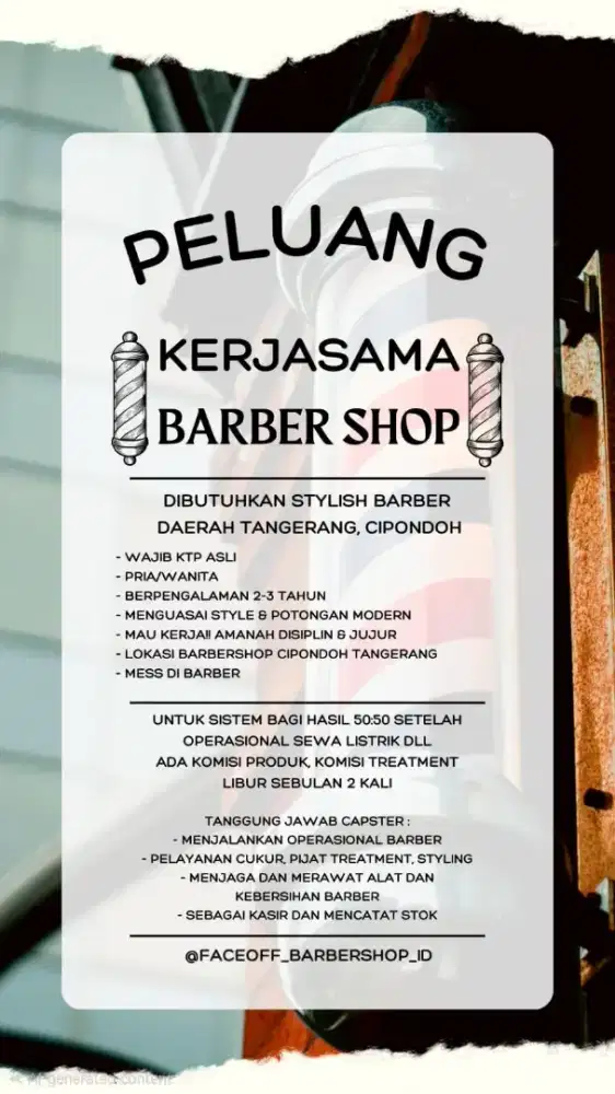 Lowongan Kerja Barbershop