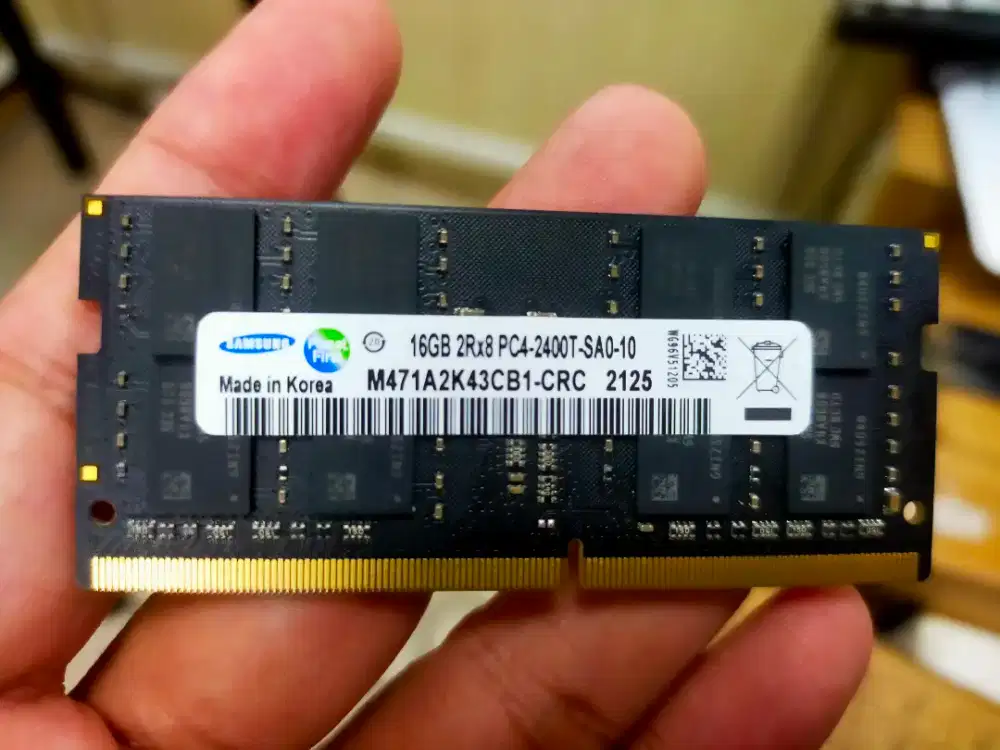 Dijual ram/SODIM 16GB DDR4 PC 2400T Merk SAMSUNG siap pakai COD BOGOR