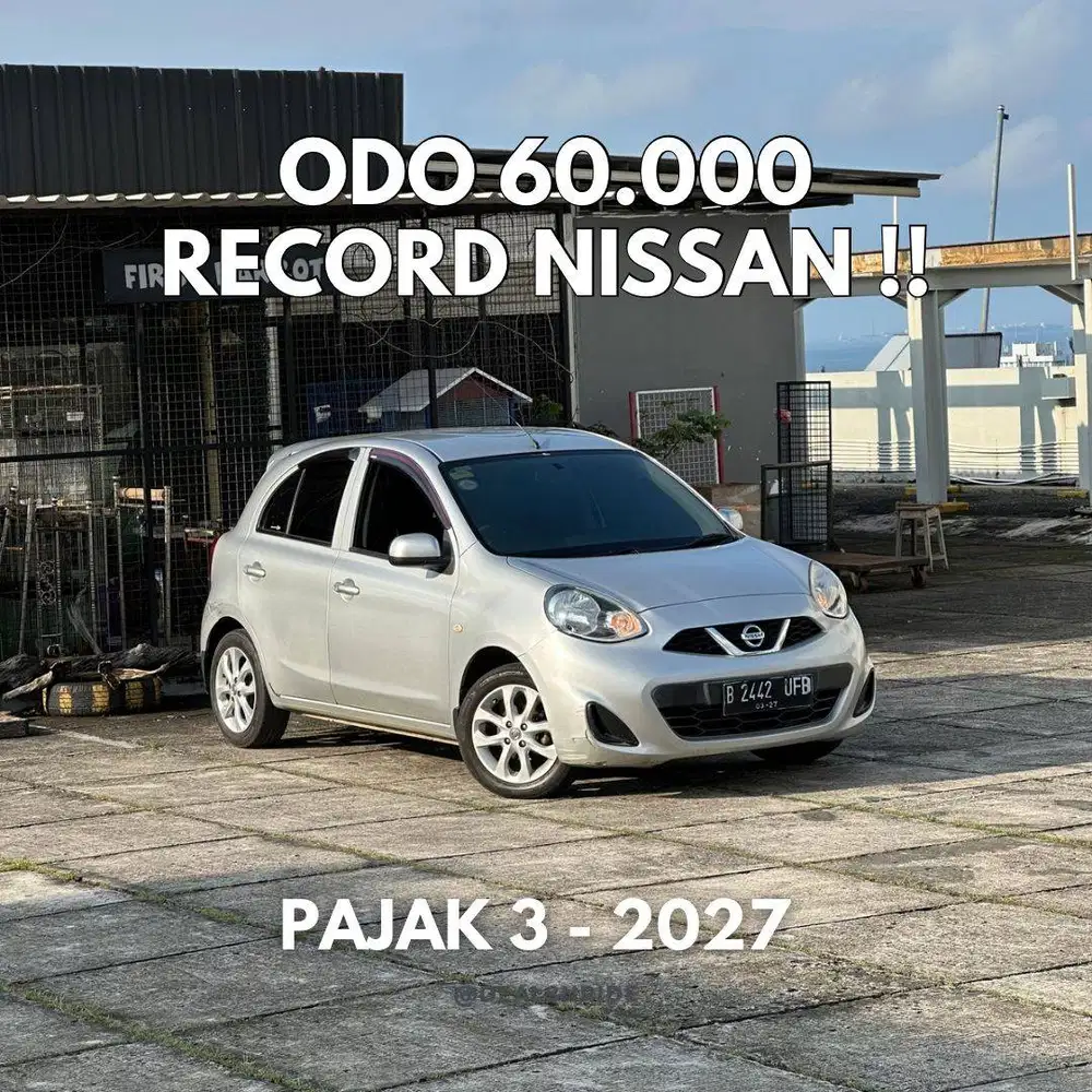 ODO 60.000 ANTIKK !! PAJAK 3/2027 NISSAN MARCH L AT 1.2 2016 ANTIK