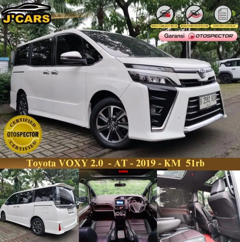 [KM 51k] Toyota Voxy 2.0 AT 2019 Automatic Ringan Murah