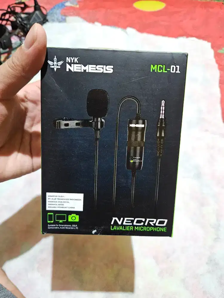 MIC CLIP NYK NEMESIS NECRO MCL 01 Lavalier Microphone
100% PRODUK ORI