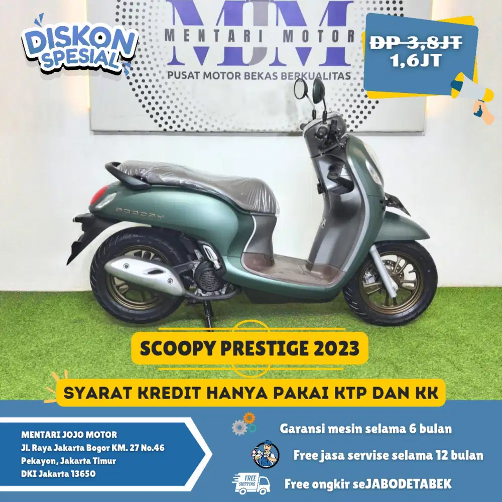 SCOOPY PRESTIGE 2023 LIKE NEW PAJAK PANJANG CASH KREDIT