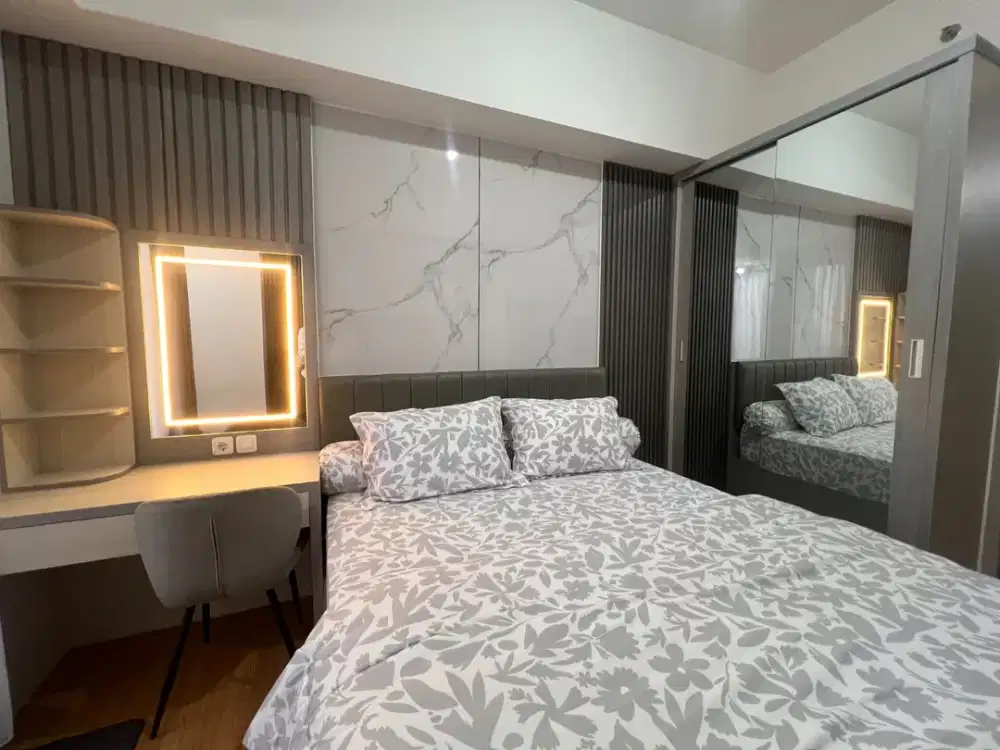 Sewa Apartemen Pakuwon Residence Studio, Furnished Gratis IPL, Bekasi Strategis