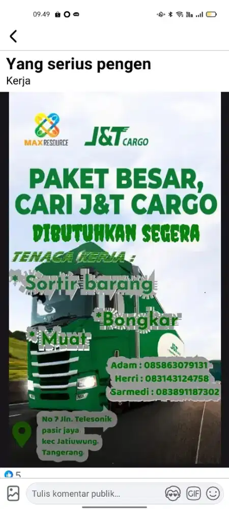Loker jnt cargo