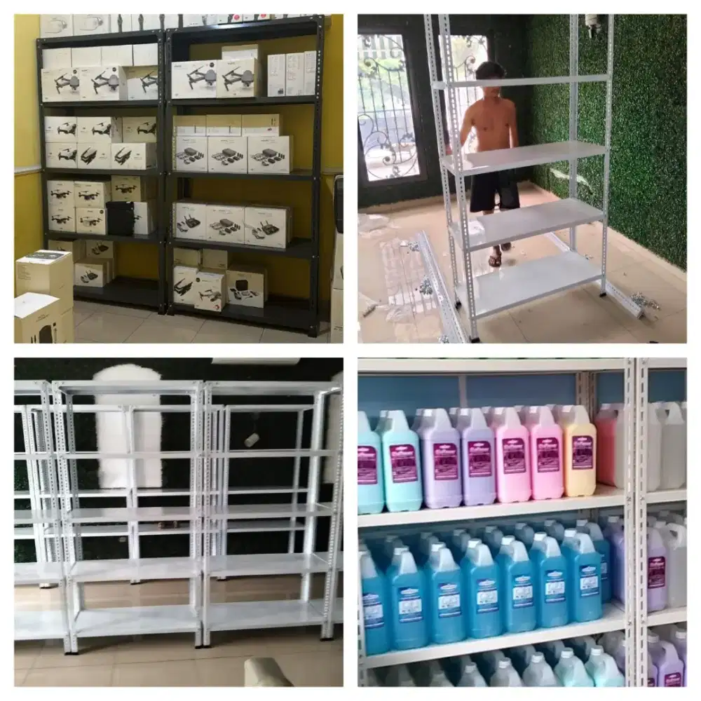 Rak Besi Serbaguna Tebal Kokoh 4 & 5 susun.Bisa COD.Ready stok