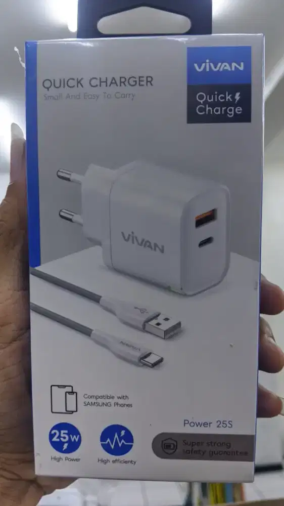 TRAVEL CHARGER TYPE-C VIVAN POWER 25S
