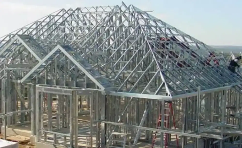 Pemasangan baja ringan, kanopi, plafon pvc, atap upvc, alderon