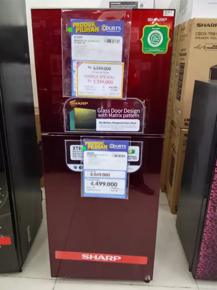 Sharp REFRIGERATOR 2 DOORS 205L