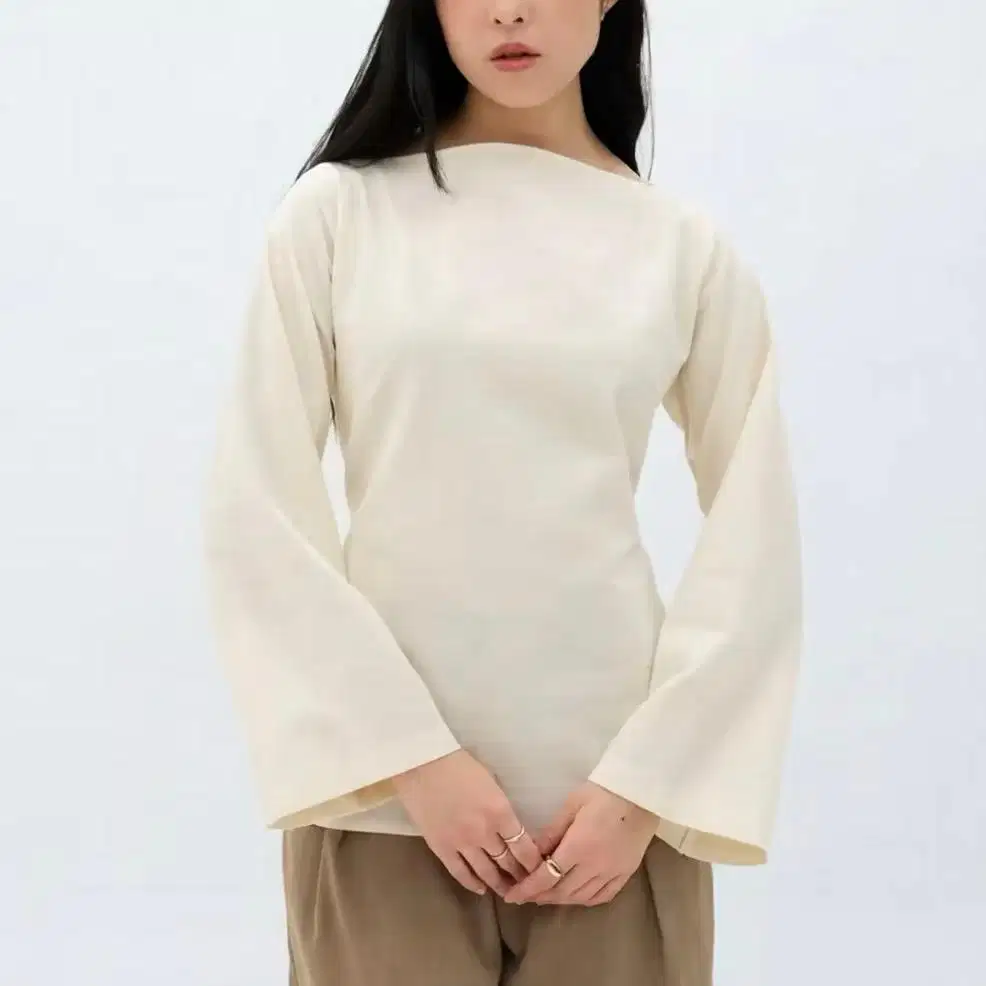 Blouse Wanita - Ivory | Atasan Wanita Polos Basic Linen