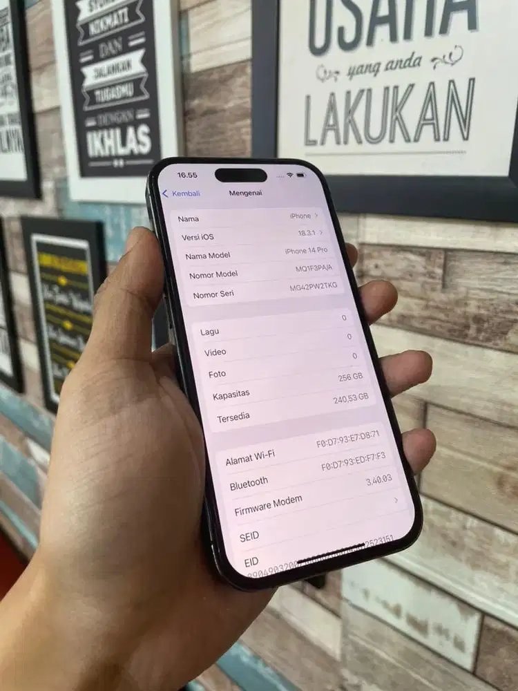 iphone 14 pro 256 purple second ibox