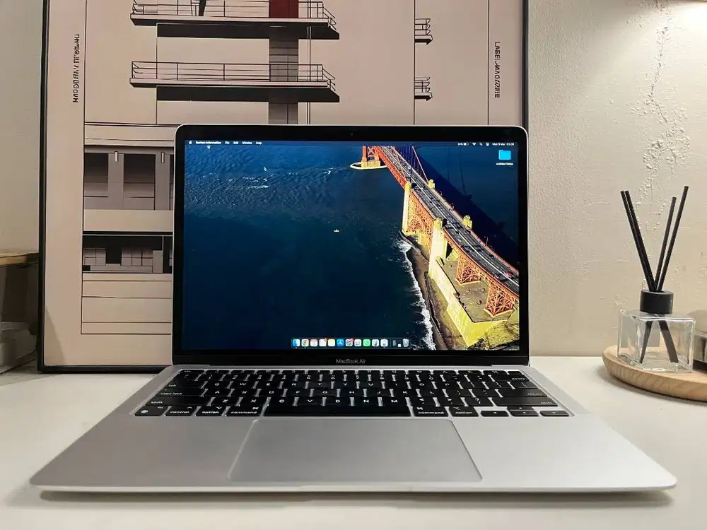 MacBook Air M1 8/256GB No Minus Box Lengkap Ms Office Ori