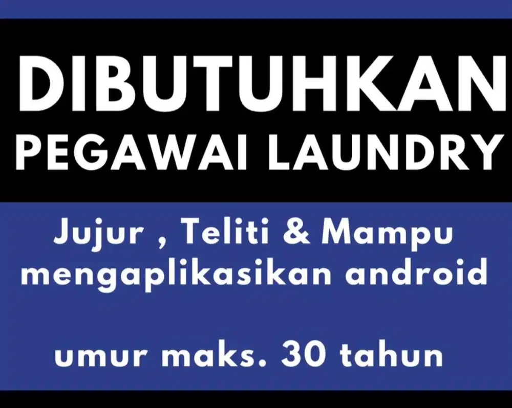 DIBUTUHKAN PEGAWAI LONDRI COIN SURABAYA