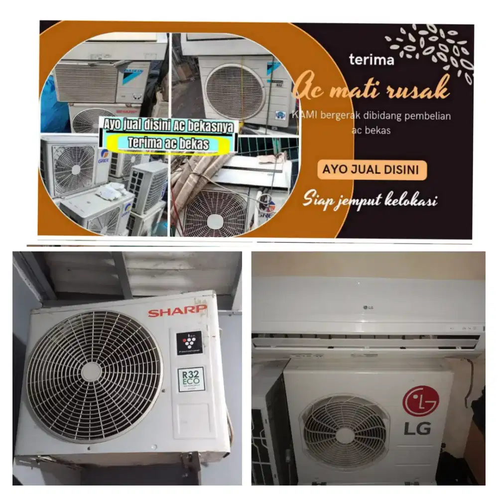 Terima ac bekas rusak