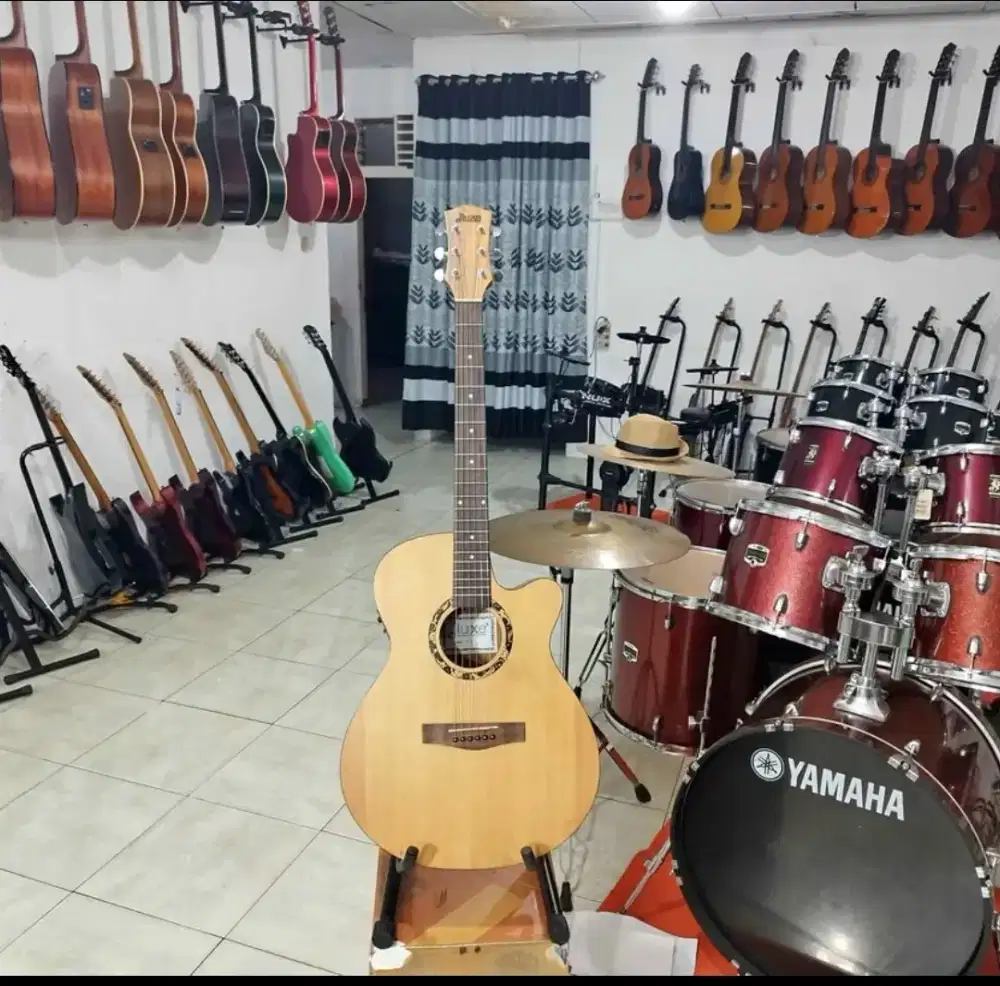 GITAR AKUSTIK ELEKTRIK DLUXE DF100 ORI