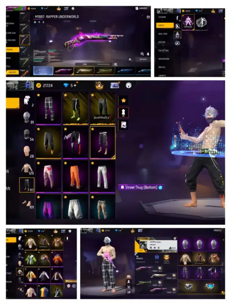 Jual akun ff murah meriah yg minat lansung inbok