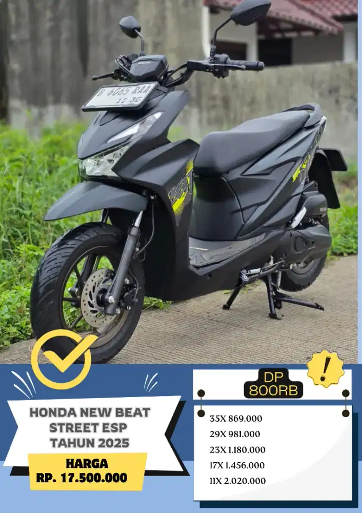 Honda New Beat Street ESP Tahun 2025 DP 800rb