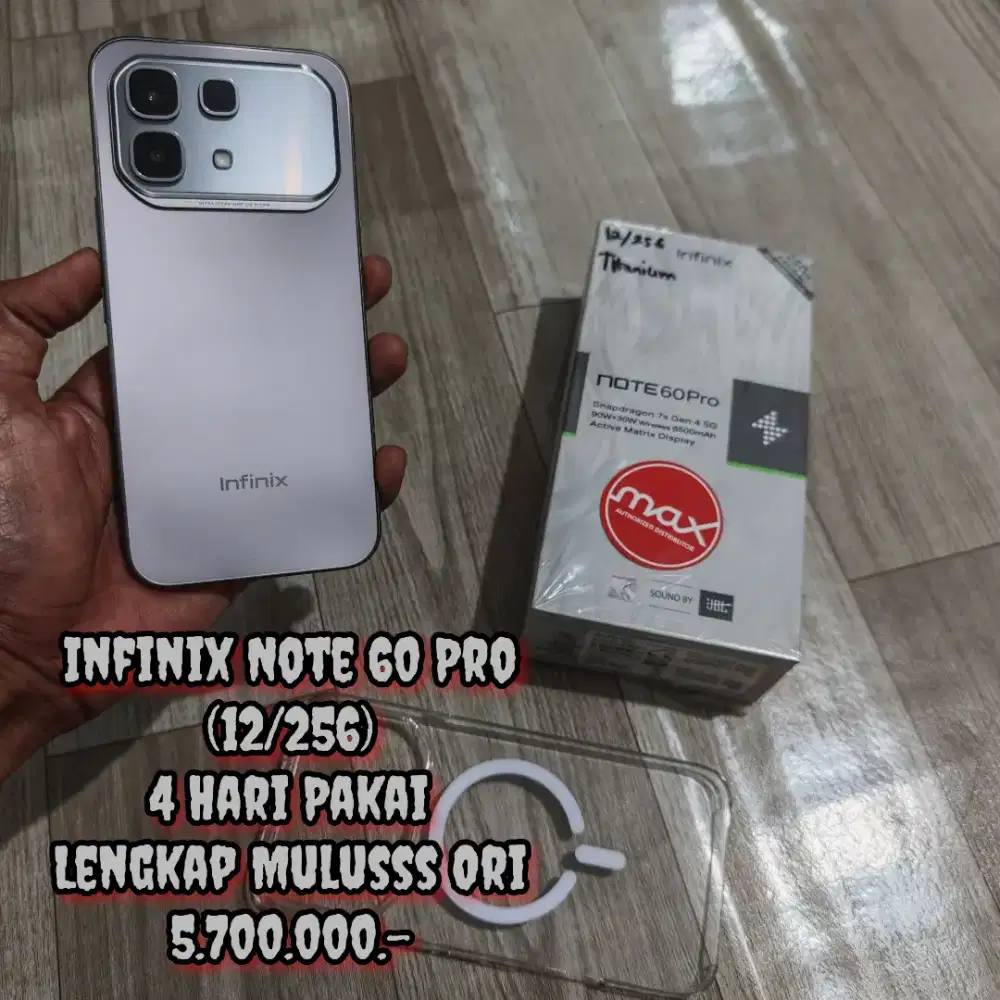 infinix Note 60 Pro (12/256) 4 Hari Pakai