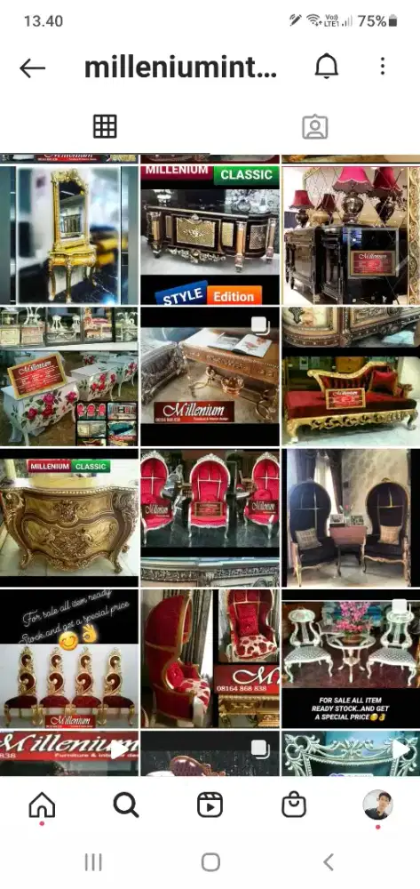 Mebel klasik European Italian antik