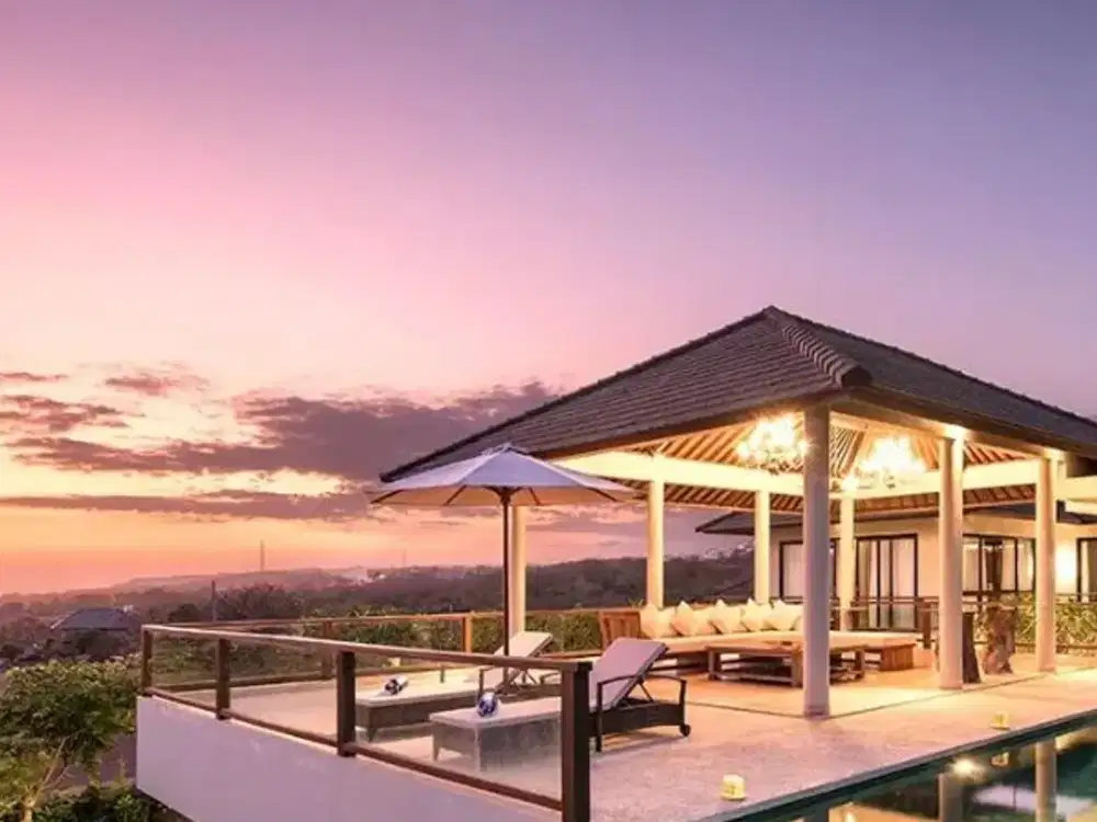 VILLA MODERN EUROPEAN STYLE WITH INFINITY POOL IN PANDAWA CLIFF