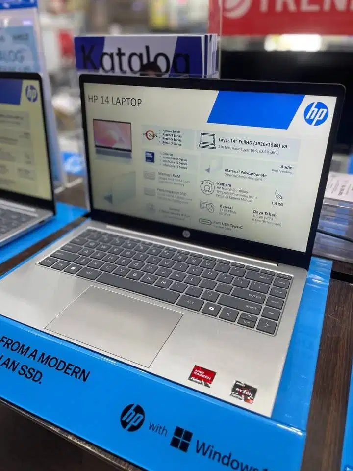 HP 14 EM0320AU / EM0321AU Ryzen 3 7320U 8GB SSD 512GB 14′′ FHD W11+OHs