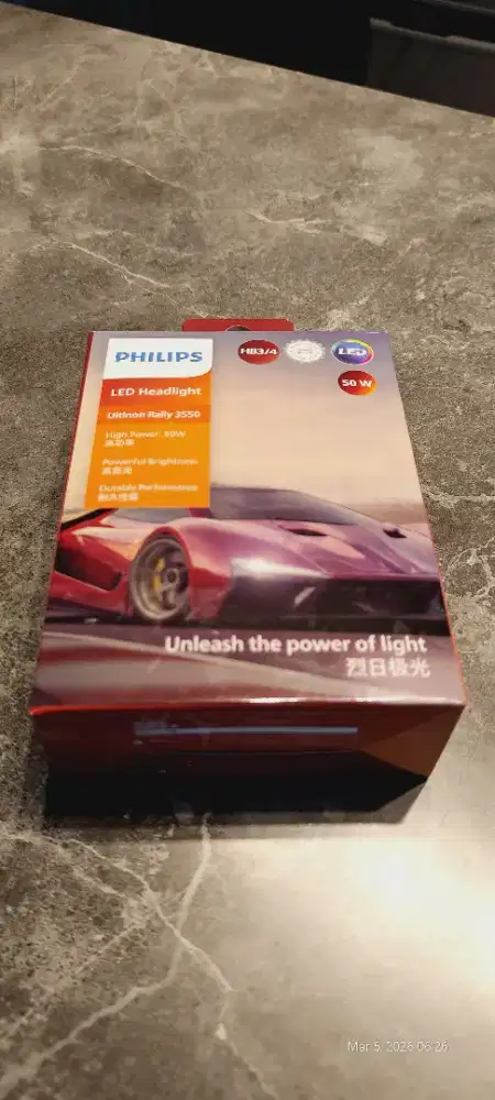Lampu Philips Ultinon Rally 3550 HB3/4