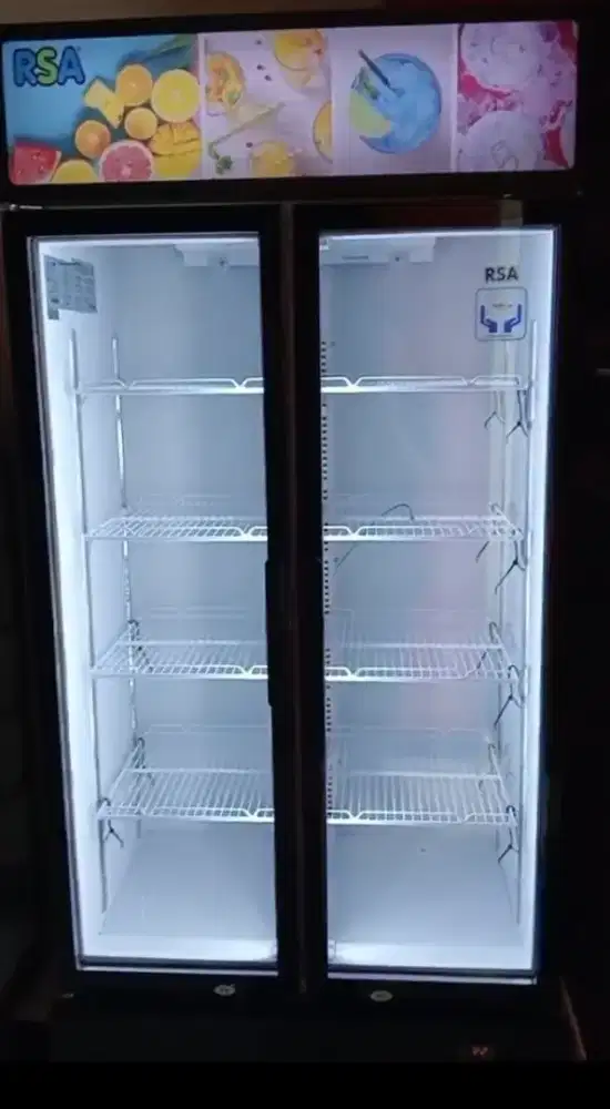 SHOWCASE RSA TOPAZ 600 / 568LITER 2PINTU