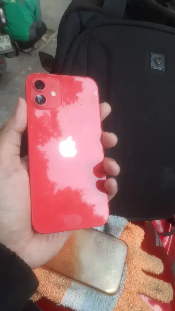 Iphone 12 red ibox 128gb merah fullset ori bandung