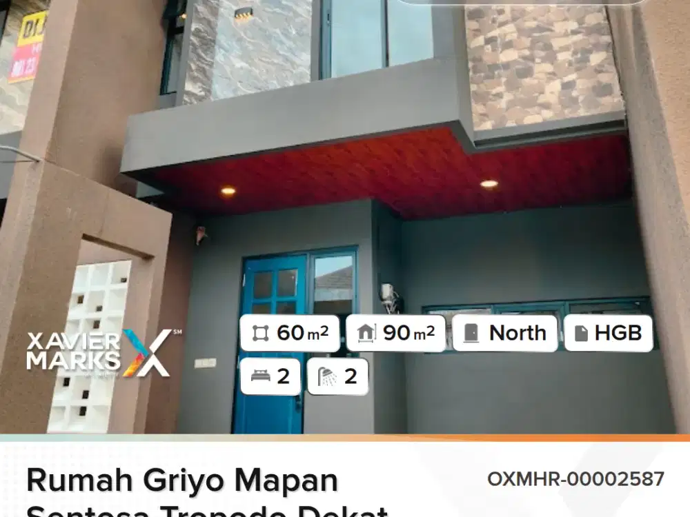 Rumah baru di Griyo Mapan Sentosa Tropodo 3kamar tidur luas 60m2 Bangunan 2 lantai