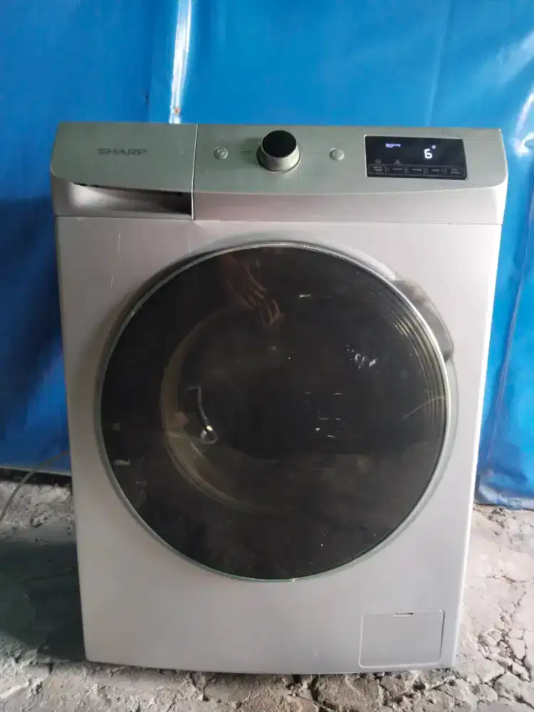 mesin cuci front loading sharp normal