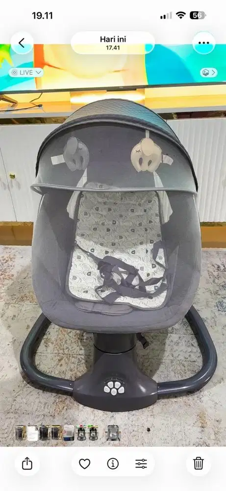 Baby swing cocolatte snuggli