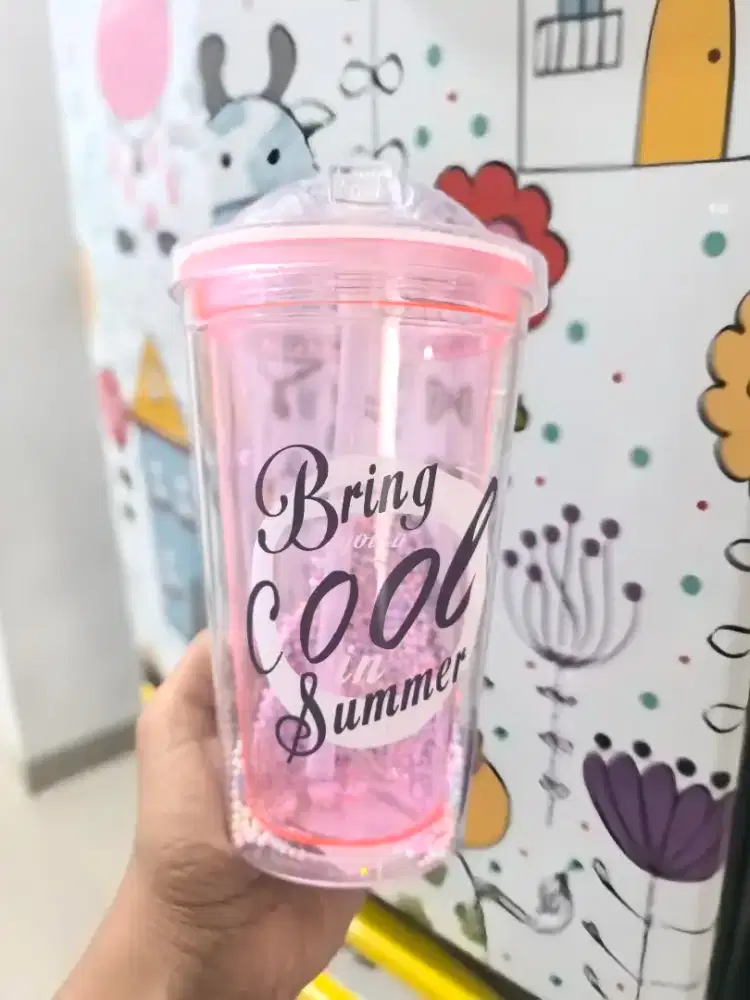 Gelas cantik bisa jadi botol minum