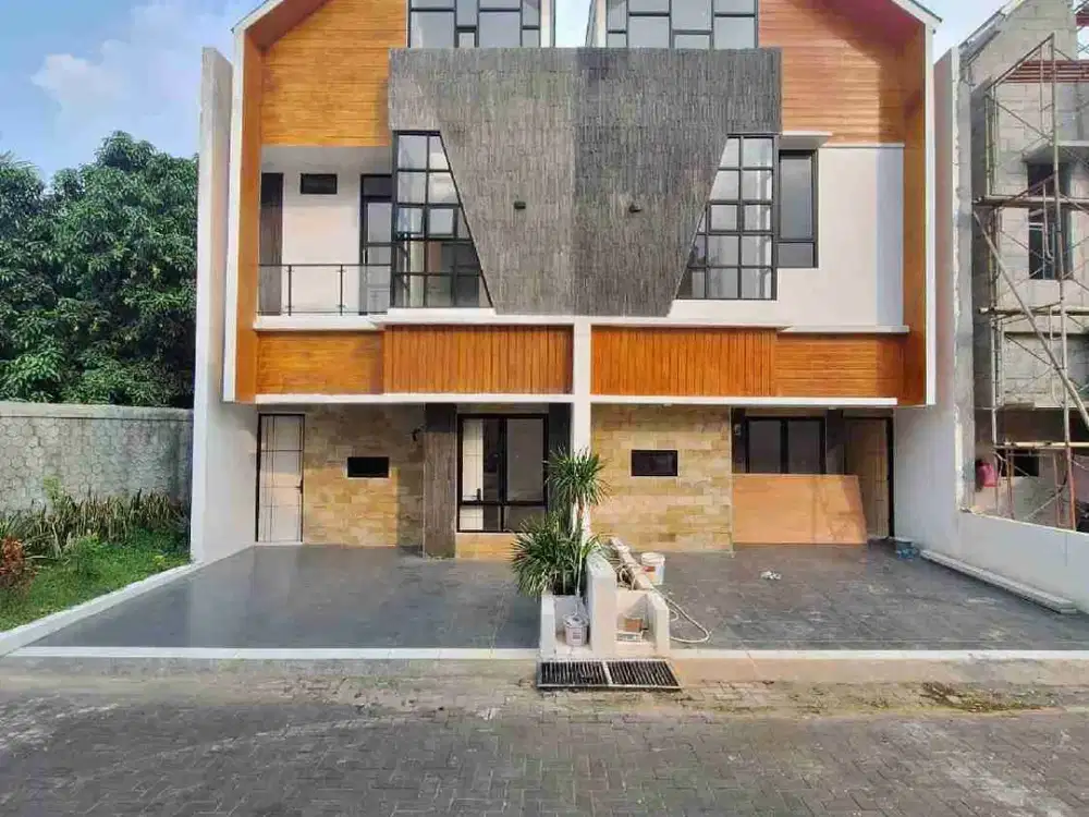 Hunian 2lantai scandinavia Jaringqn listrik underground lokasi Depok