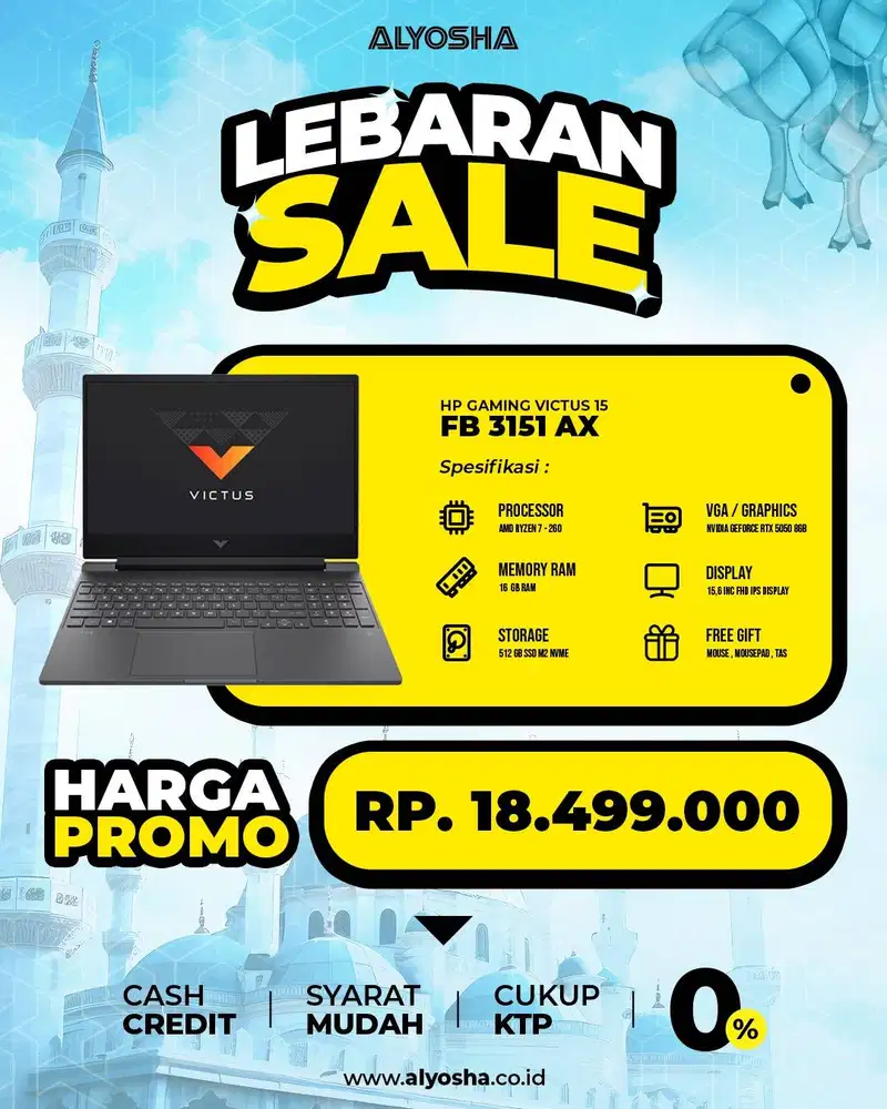 HP Victus Gaming 15 FB3151AX Ryzen 7 260 16GB SSD 512GB 15.6′′ RTX5050