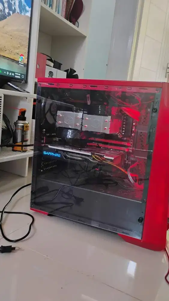 Jual CPU bonus monitor 27inc, keyboard gaming dan mouse