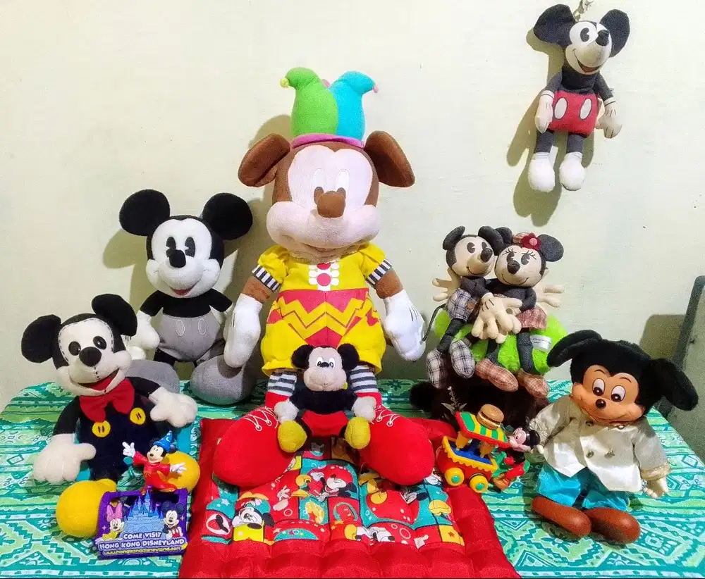 Boneka Rare Mickey Mouse Vintage Set