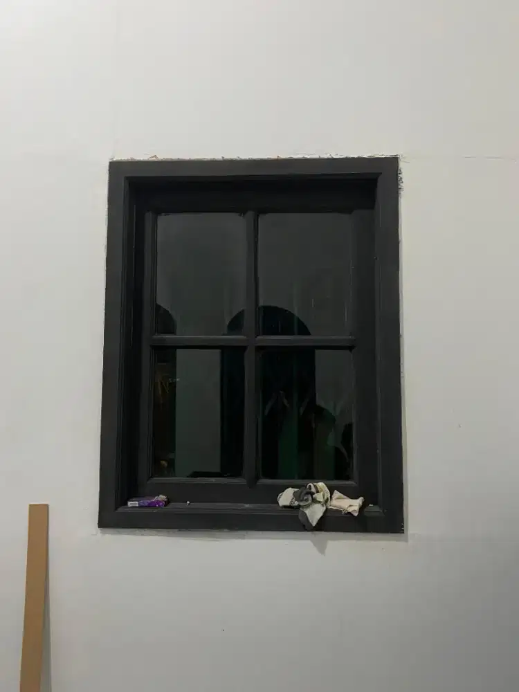 pintu jendela + kusen kayu